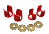 Energy Suspension 89-94 Nissan 240SX (S13) Red Rear Subframe Insert Set - a supplement to the subfra 7.1113R