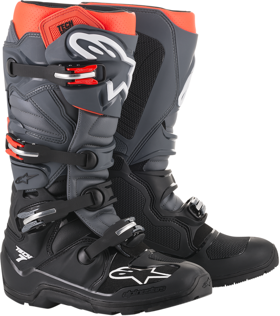 ALPINESTARS Tech 7 Enduro Boots - Black/Gray - US 11 2012114113311
