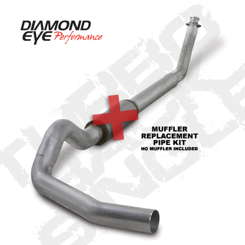 Diamond Eye KIT 5in TB SGL MFLR RPLCMENT PIPE AL: 94-02 DODGE CUMMINS 5.9L W/ RP #510220 K5216A-RP