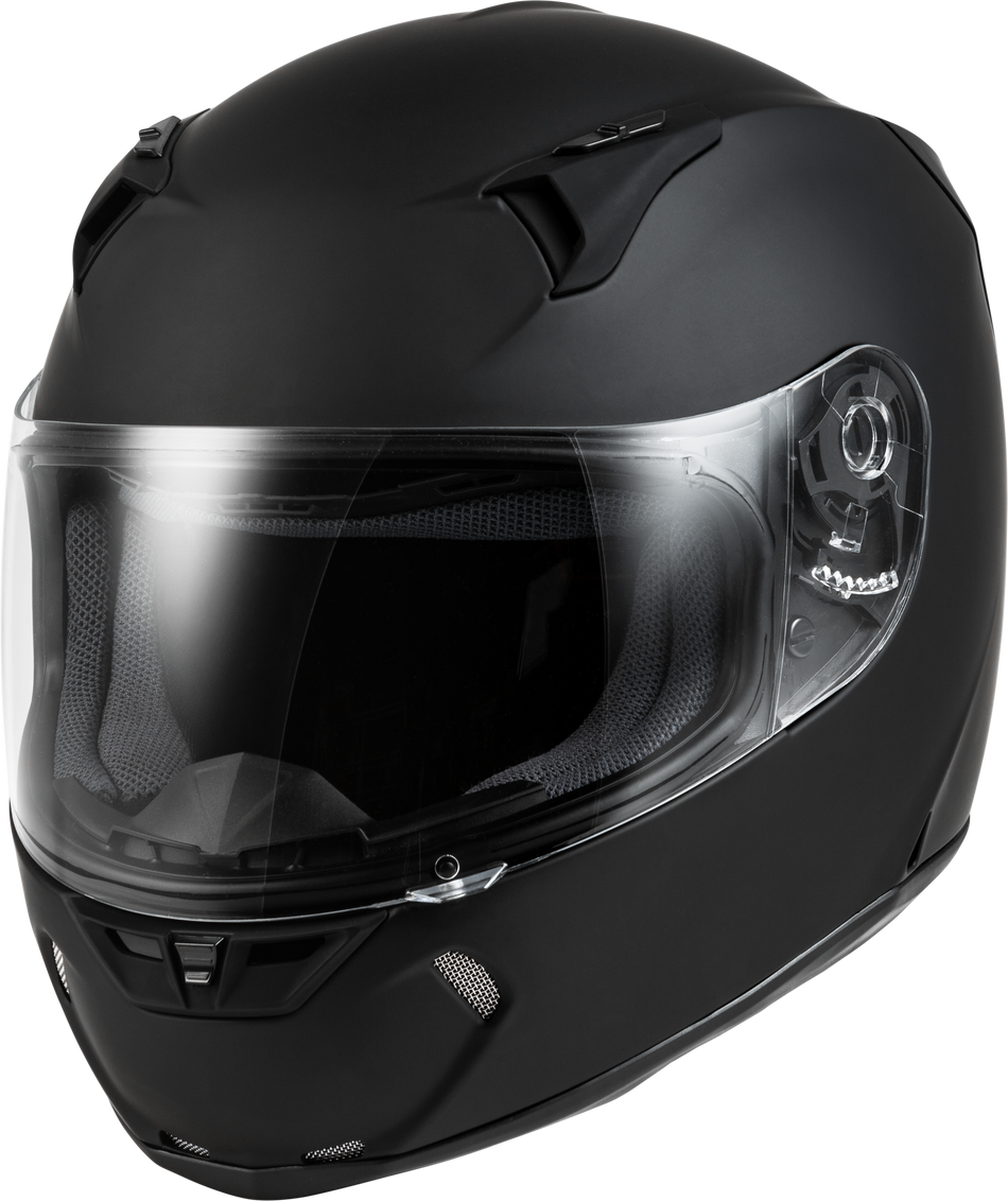 FLY RACING Revolt Solid Helmet Ece Matte Black Md 73-8352M