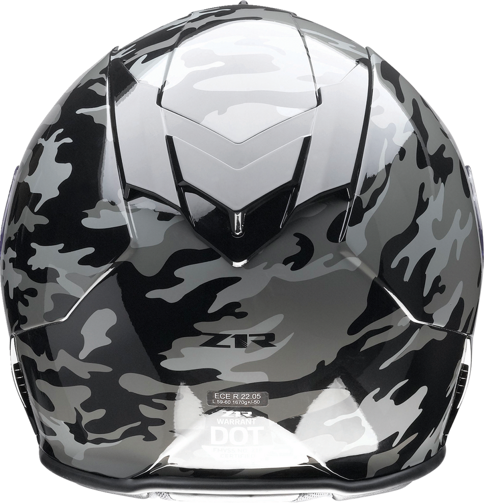 Z1R Warrant Helmet - Camo - Black/Gray - XL 0101-14369
