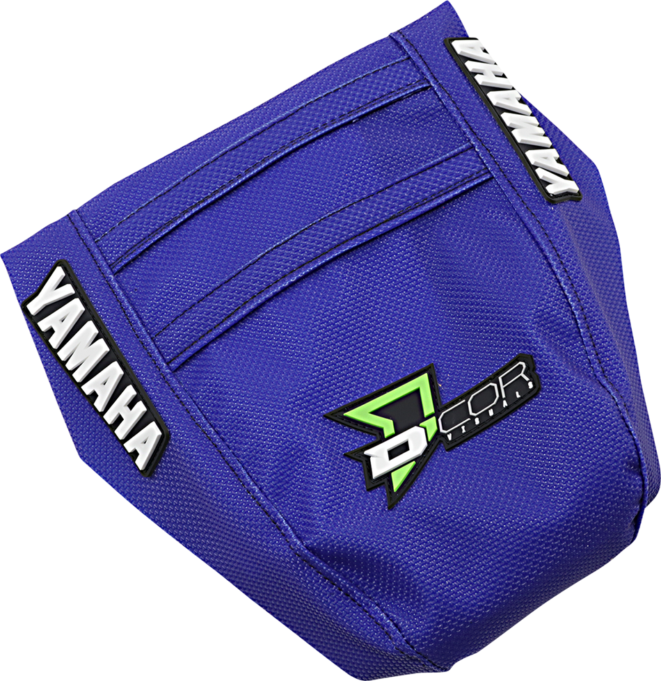 D'COR VISUALS Seat Cover - Black/Green/Blue - YZ '02-'21 30-50-132