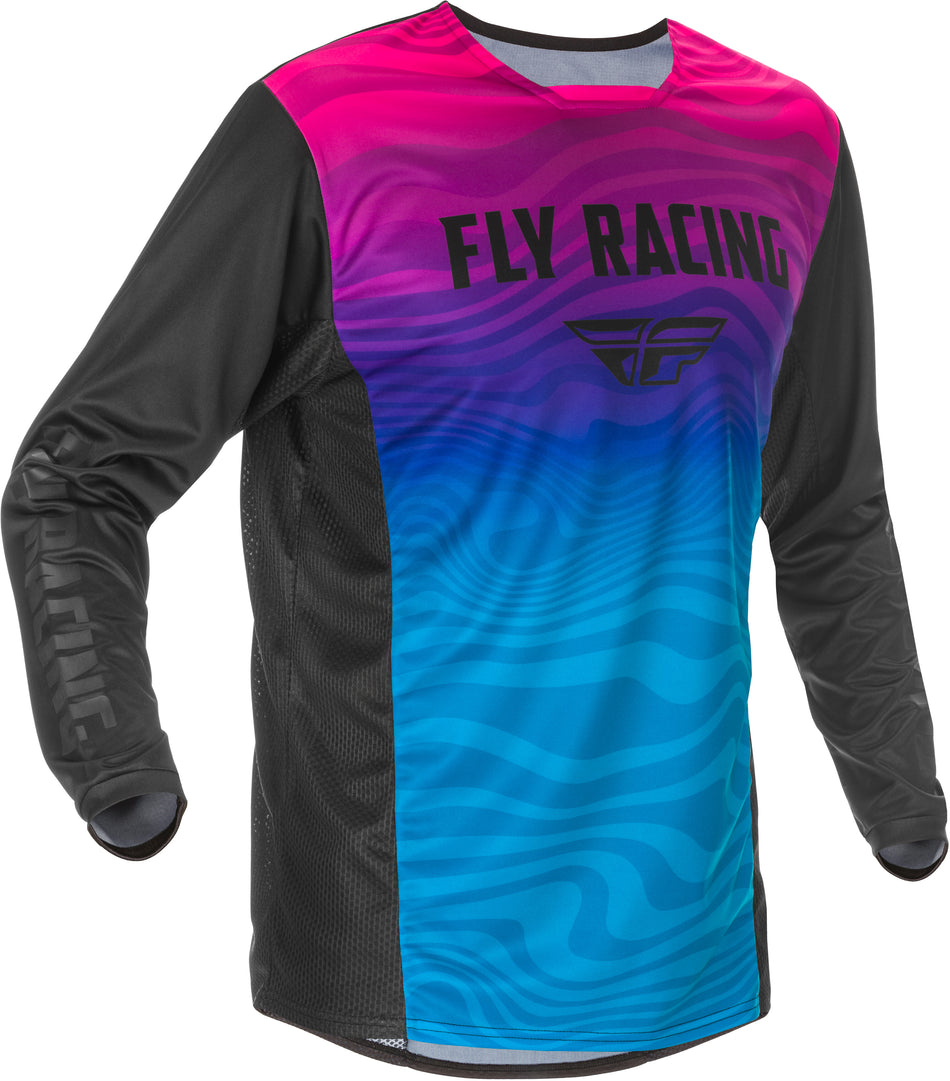 FLY RACING Kinetic S.E. Jersey Black/Pink/Blue Md 374-529M