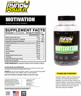 RYNO POWER Motivation Capsules - 60 ct. Bottle MOT882