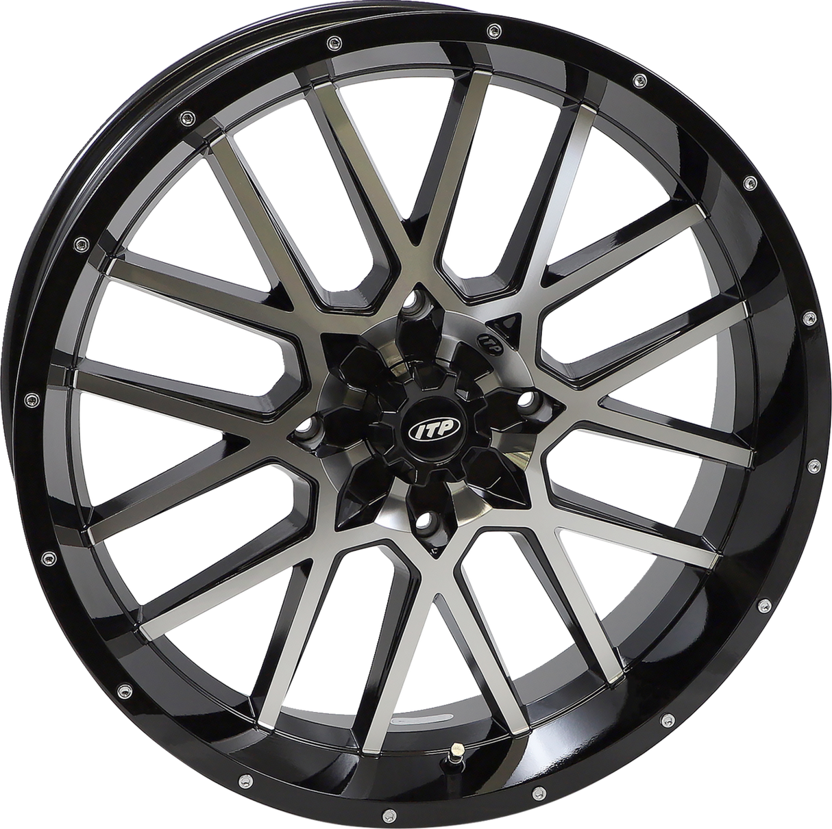 ITP Wheel - Hurricane - Front/Rear - Black Machined - 20x6.5 - 4/156 - 4+2.5 (+10 mm) 2022518546B