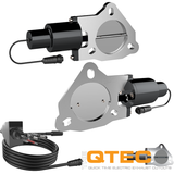 QTP 3in Bolt-On QTEC Dual Electric Cutout Valves - Pair QTEC60