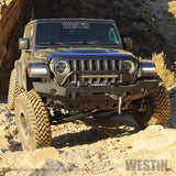 Westin 18-19 Jeep Wrangler JL WJ2 Full Width Front Bumper w/Bull Bar Textured Black 59-80115