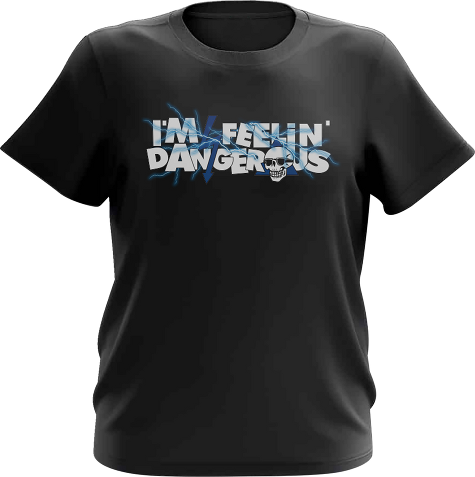 Deegan Apparel Youth Shocking T-Shirt - Black/Blue - XS DBTSS3007BBUXS