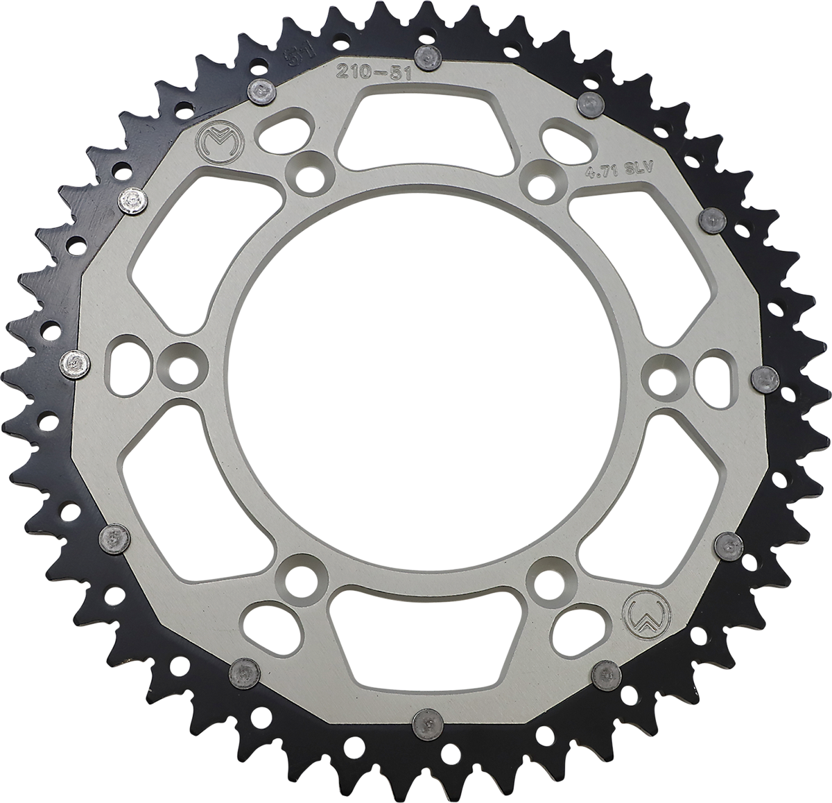 MOOSE RACING Dual Sprocket - Silver - 51 Tooth 1210-210-51-11X