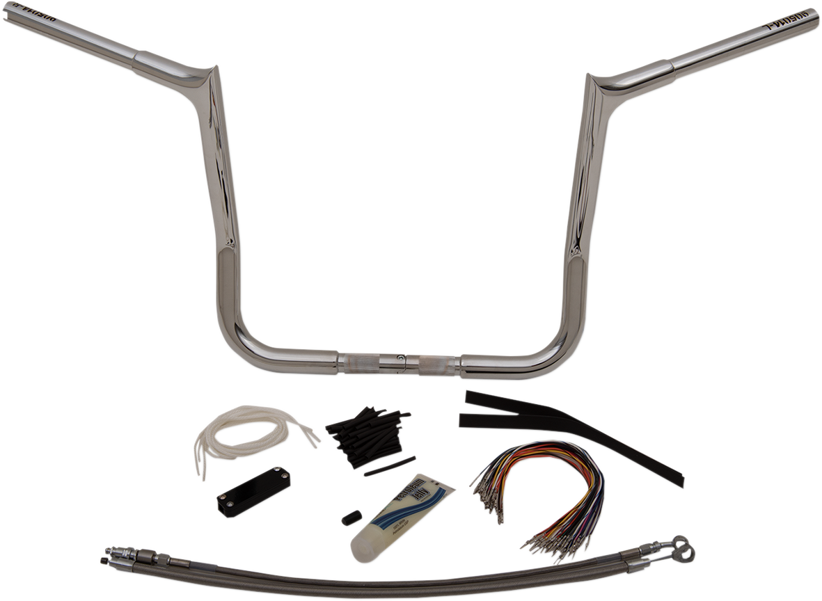 FAT BAGGERS INC. Handlebar Kit - Pointed Top - 14" - Chrome 909114