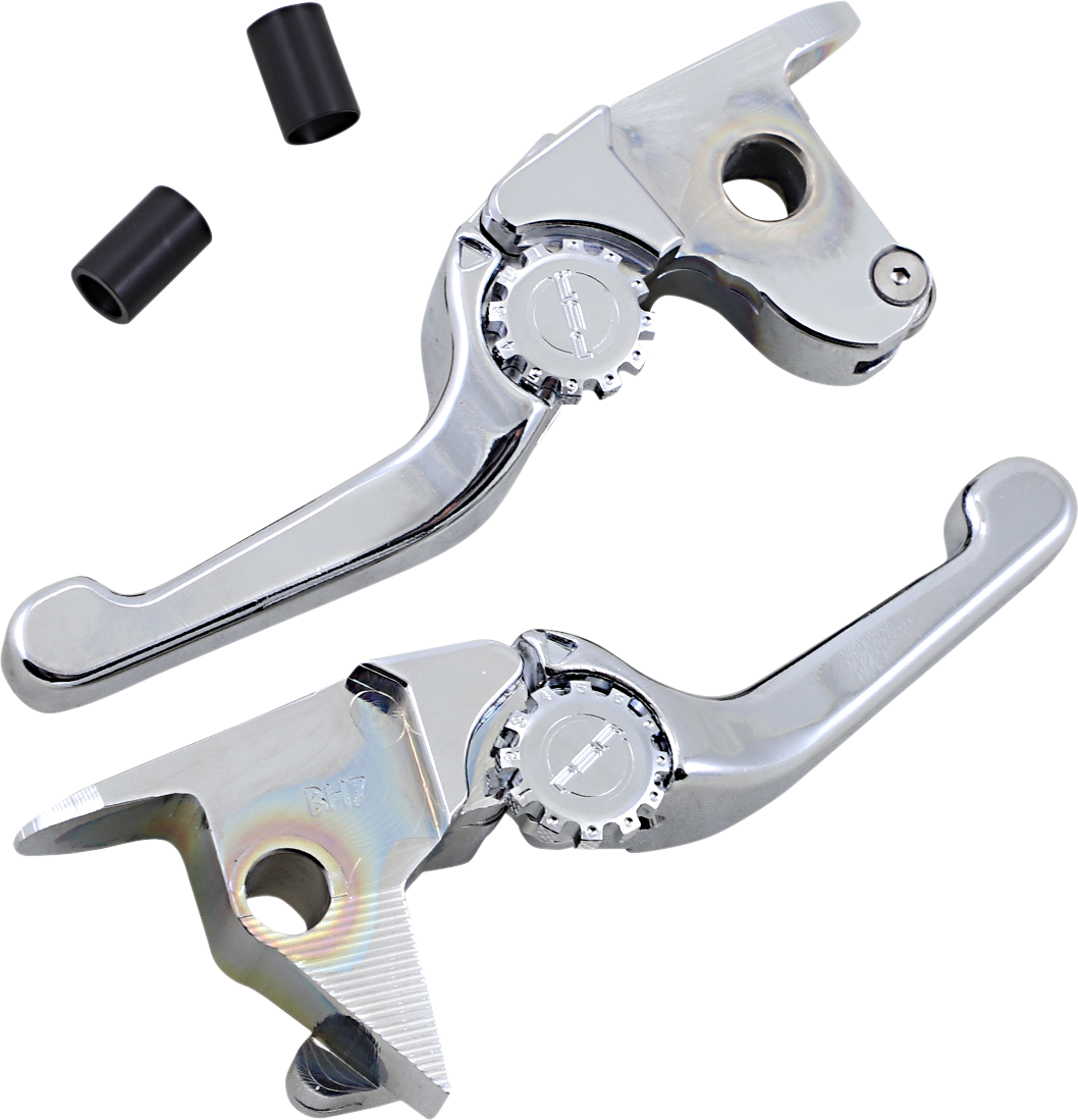 POWERSTANDS RACING Lever Set - Anthem - Shorty - Chrome 12-01664-20