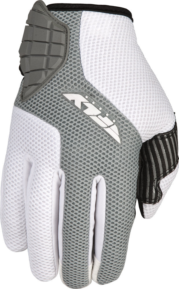 FLY RACING Coolpro Glove White/Silver 2x #5884 476-4017~6