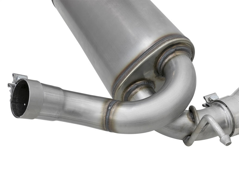 aFe Rebel Series 2.5in 409 SS Axle-Back Exhaust w/Polished Tips 07+ Jeep Wrangler (JK) V6 3.6L/3.8L 49-48061-P