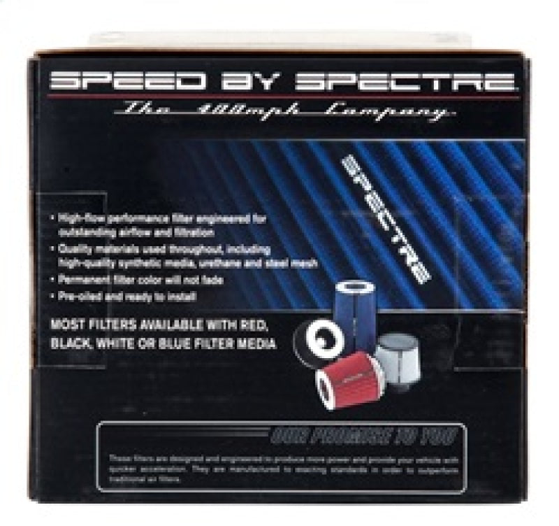 Spectre Adjustable Conical Air Filter 5-1/2in. Tall (Fits 3in. / 3-1/2in. / 4in. Tubes) - Blue 8136