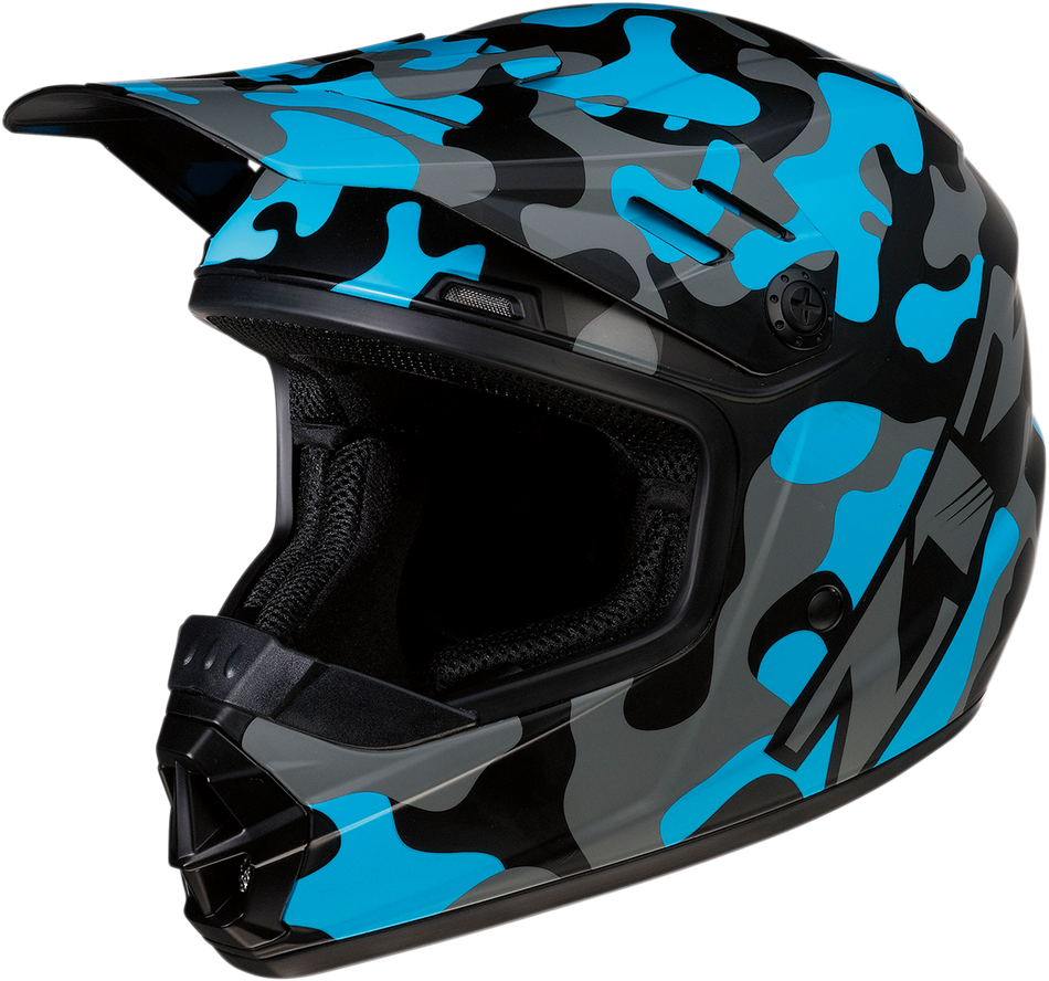 Z1R Youth Rise Helmet - Camo - Blue - Large 0111-1269