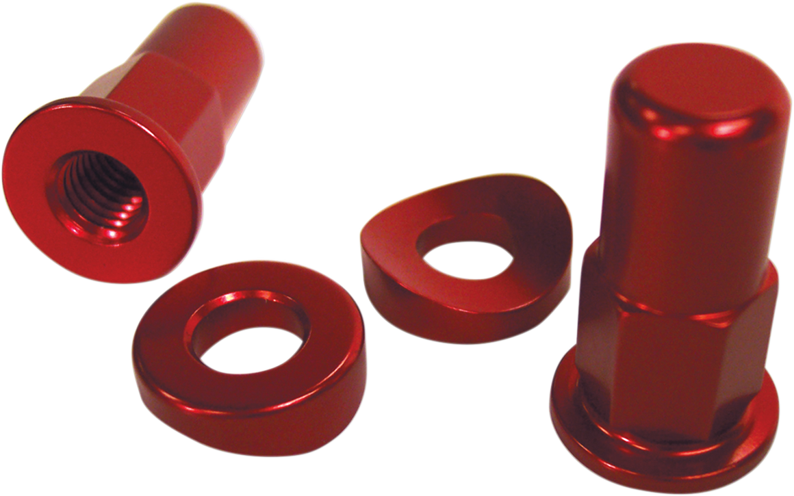 NO TOIL Rim Lock Nut/Spacer - Kit - Red NTRK-004