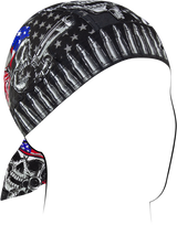 ZAN HEADGEAR Flydanna Cotton Headwrap - USA Gunskull Z711