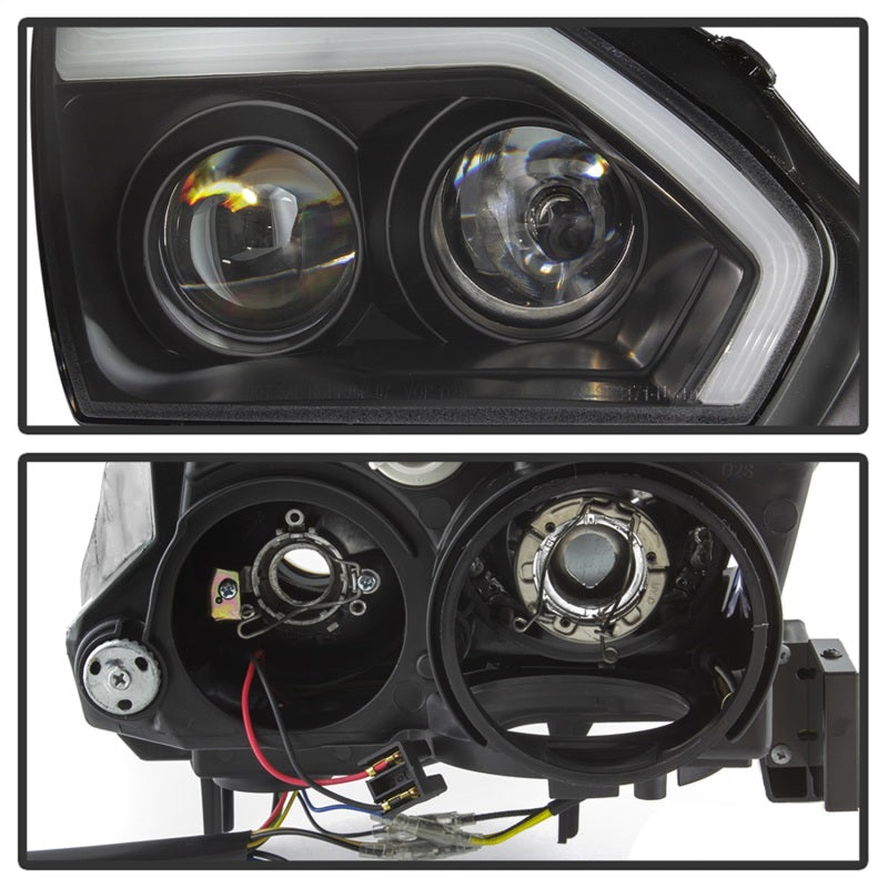 Spyder Nissan GTR R35 09-14 - Projector Headlights - DRL LED - Black 5085696