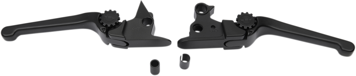 POWERSTANDS RACING Lever Set - Anthem - Harley Davidson - Black 12-00656-22