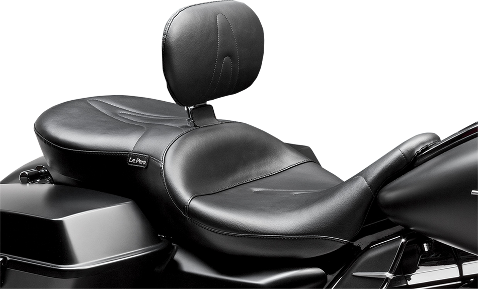 LE PERA RT66 Seat - With Backrest - Stitched - Black - FL LK-767BR