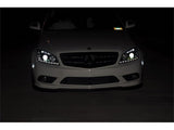 Spyder Mercedes Benz C-Class 08-11 Projector Headlights Halogen - DRL Blk PRO-YD-MBW20408-DRL-BK 5042262