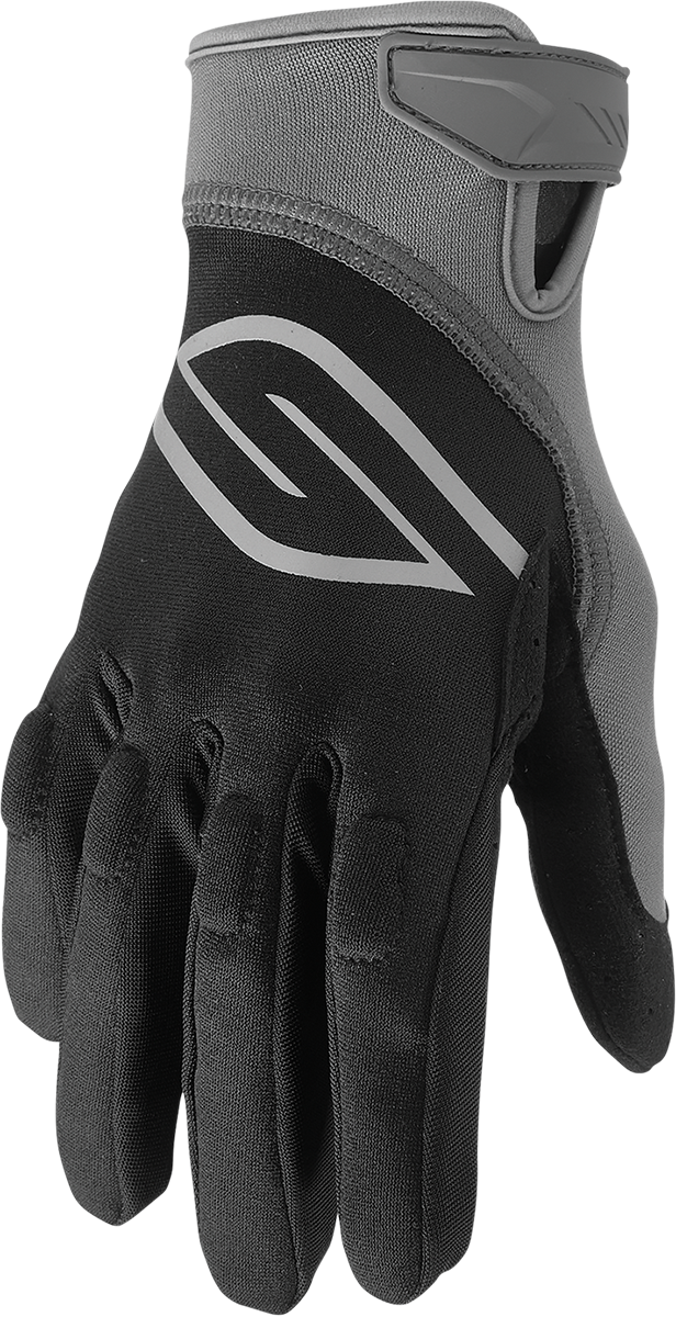 SLIPPERY Circuit Gloves - Black/Charcoal - XS 3260-0444