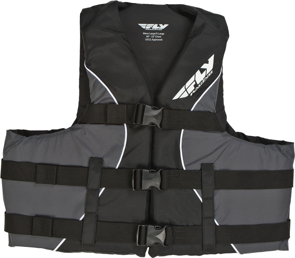 FLY RACING Adult Life Vest Black/Grey S/M 46712787 SM/MD BLK