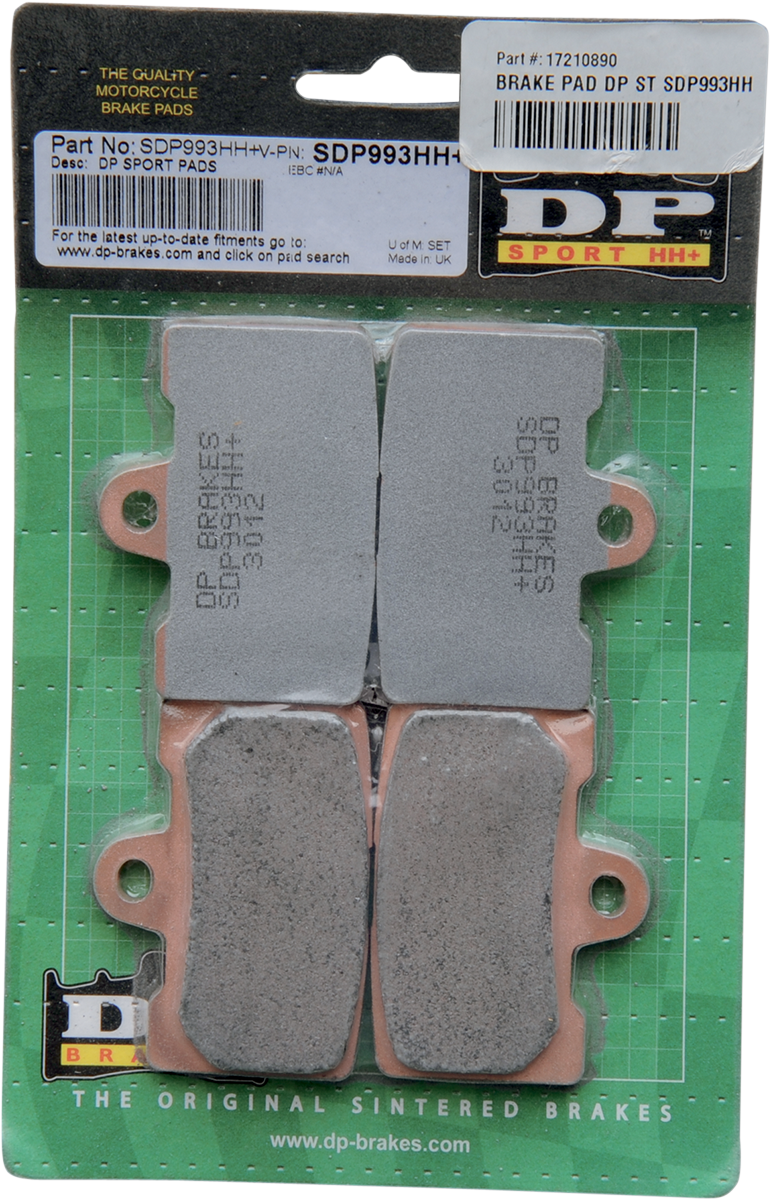 DP BRAKES Sintered Metal Brake Pads - Buell - SDP993HH SDP993HH