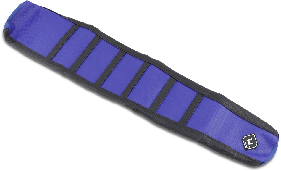 FLU DESIGNS INC. Pro Rib Seat Cover - Blue/Black - YZ '98-'02 35510