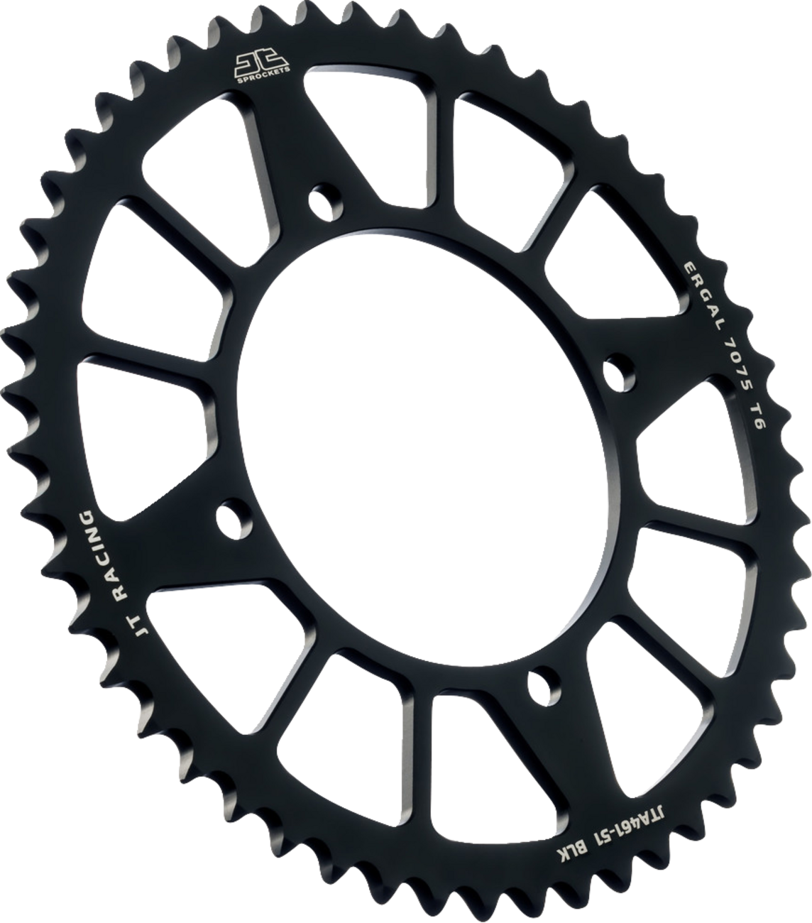 JT SPROCKETS Rear Sprocket - Black - 51 Tooth - Kawasaki JTA461.51BLK