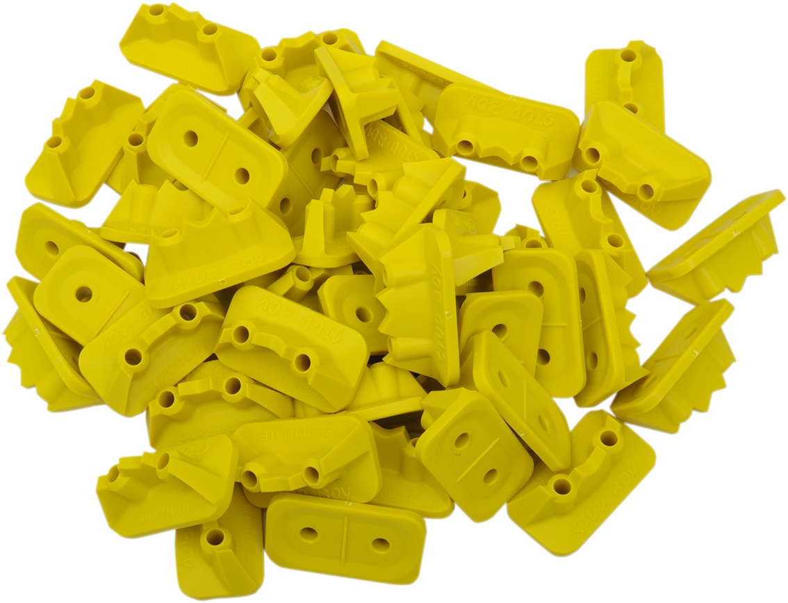 STUD BOY Double Backer Plates - Hi-viz Yellow - For 2-Ply - 48 Pack 2522-P2-HVY