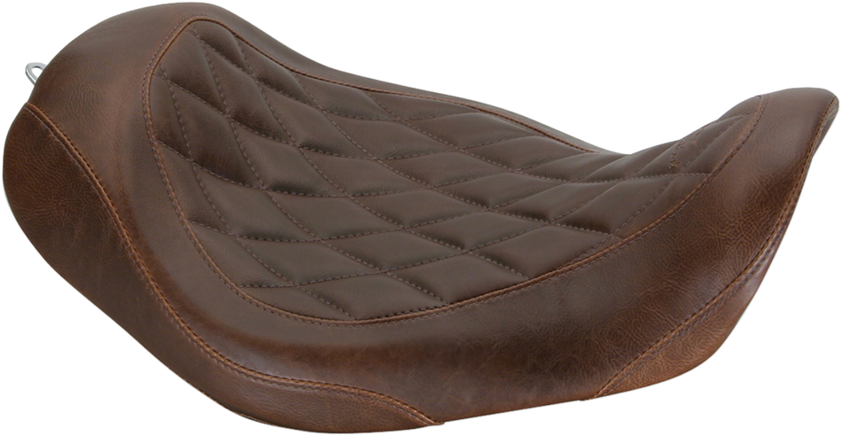MUSTANG Seat - Wide Tripper Solo - without Backrest - Diamond - Brown 76706
