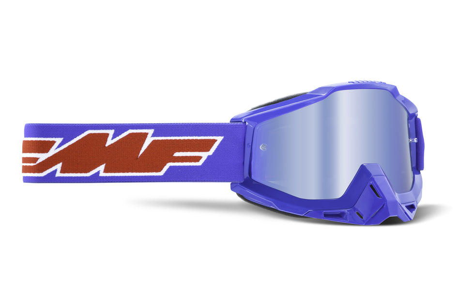 FMF VISION Powerbomb Youth Goggle Rocket Blue Mirror Blue Lens F-50048-00002