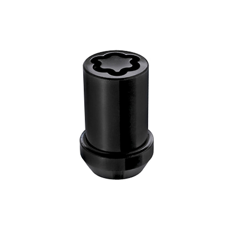 McGard Wheel Lock Nut Set - 4pk. (Tuner / Cone Seat) M12X1.5 / 13/16 Hex / 1.24in. Length - Black 25357