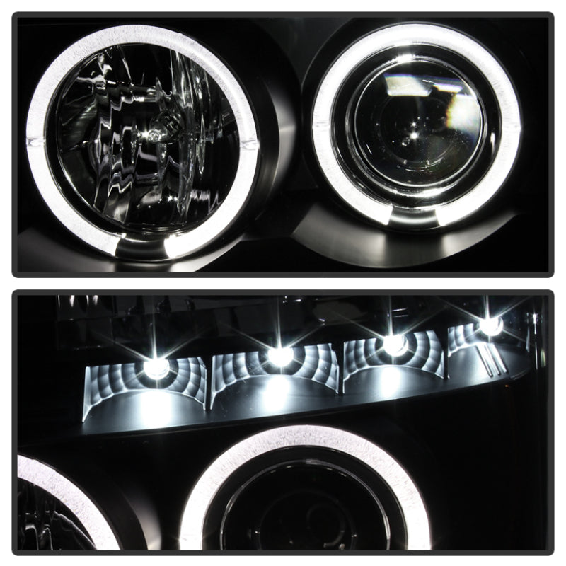 Spyder Nissan Titan 04-14/Armada 04-07 Projector Headlights LED Halo LED Blk PRO-YD-NTI04-HL-BK 5011572