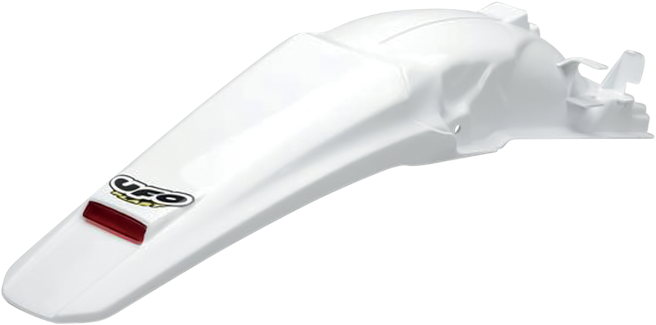 UFO Enduro Rear Fender with LED - White HO03646-041