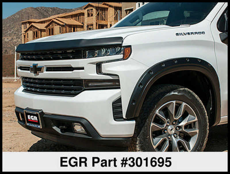 EGR 2019 Chevy 1500 Super Guard Hood Guard - Matte 301695