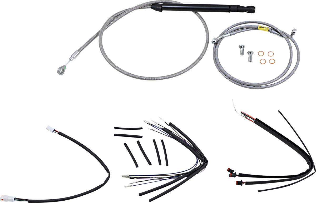 BURLY BRAND Control Kit - 16" Gorilla Handlebars - Stainless B30-1250