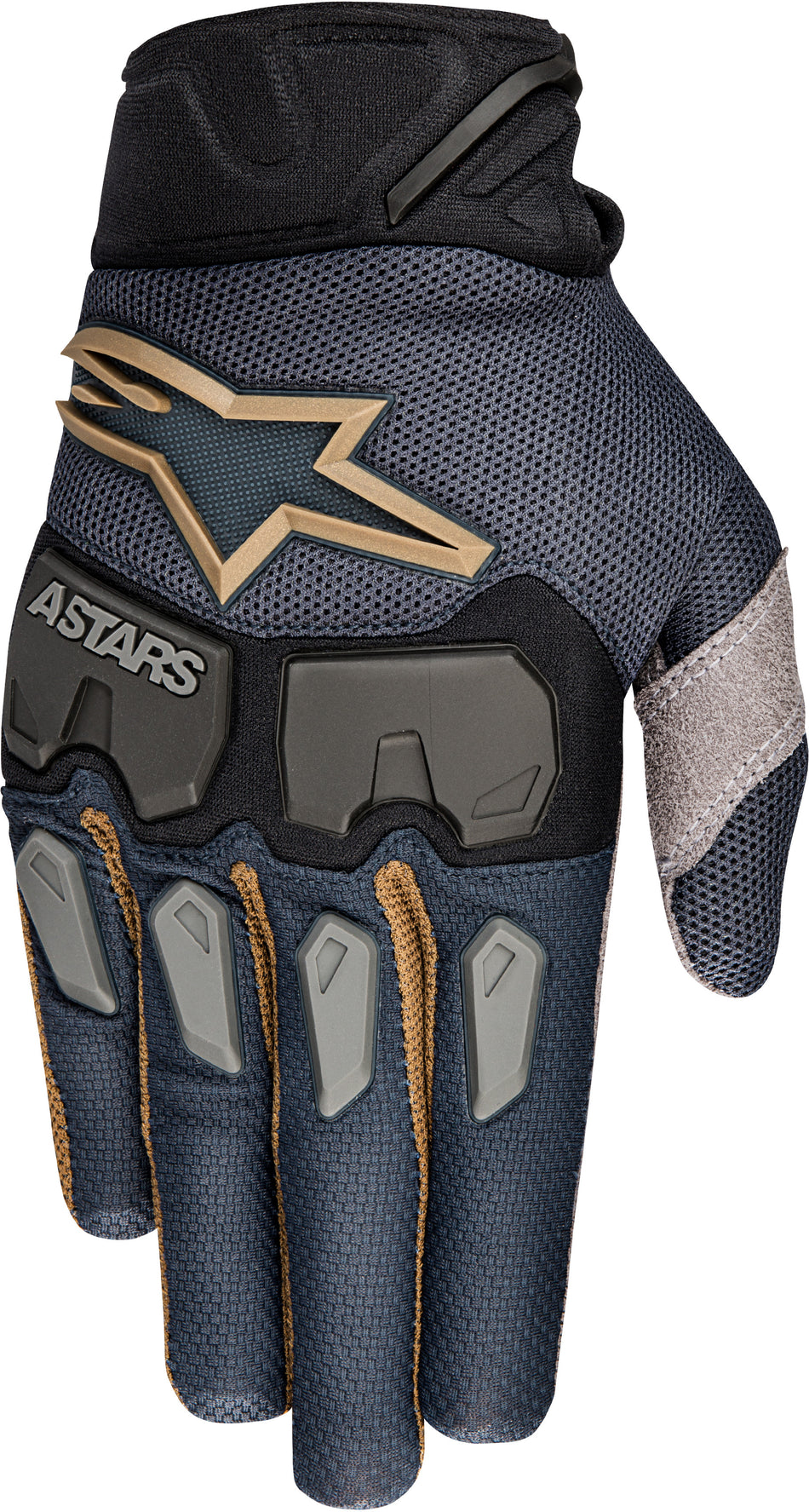 ALPINESTARS Aviator Racefend Gloves Black/Gold/Grey 2x 3563518-7159-2X