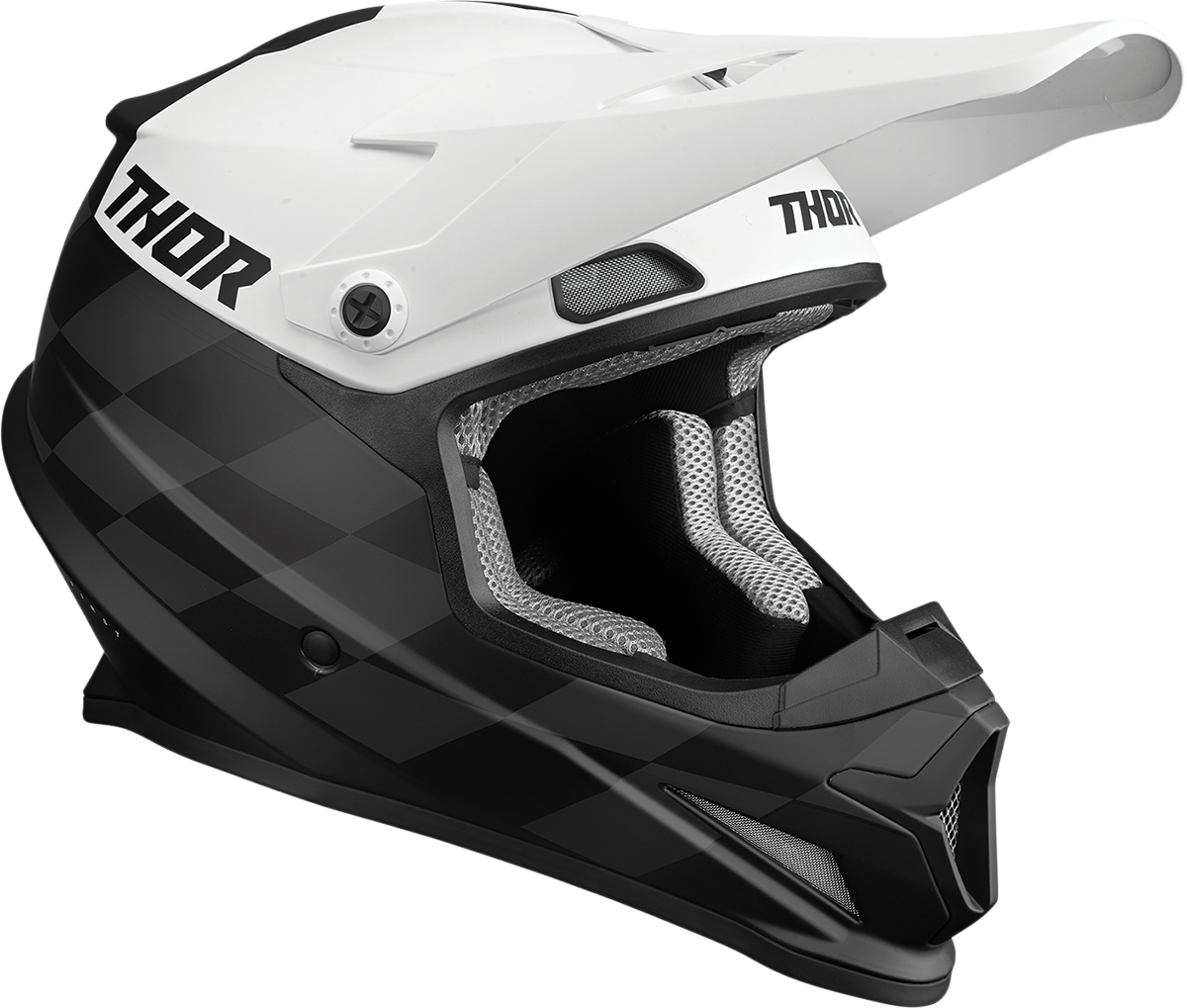 THOR Sector Helmet - Birdrock - Black/White - XS 0110-7352