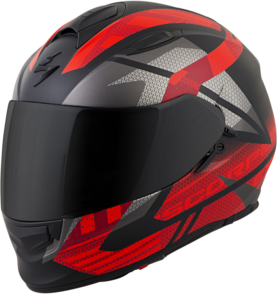 SCORPION EXO Exo-T510 Full-Face Helmet Fury Black/Red 2x T51-1517