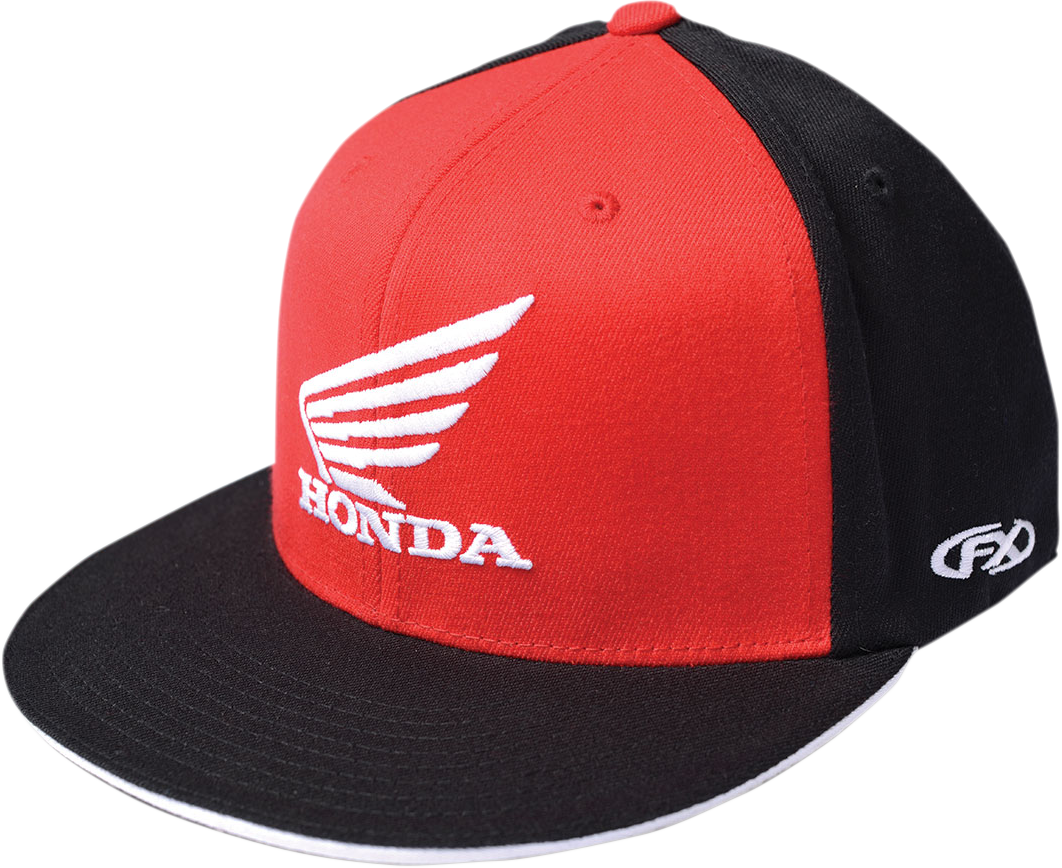 FACTORY EFFEX Honda Wing Flexfit® Hat - Red/Black - Large/XL 15-88346