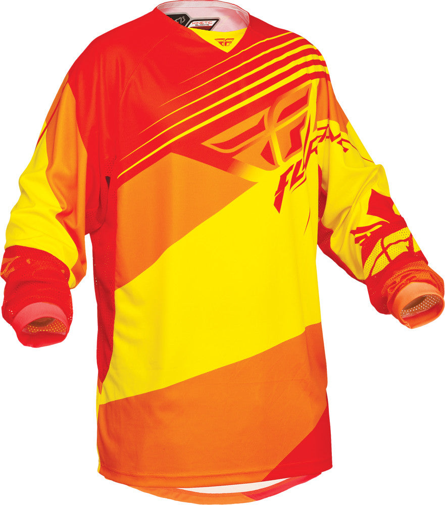 FLY RACING Kinetic Blocks Jersey Red/Yellow 2x 367-5222X