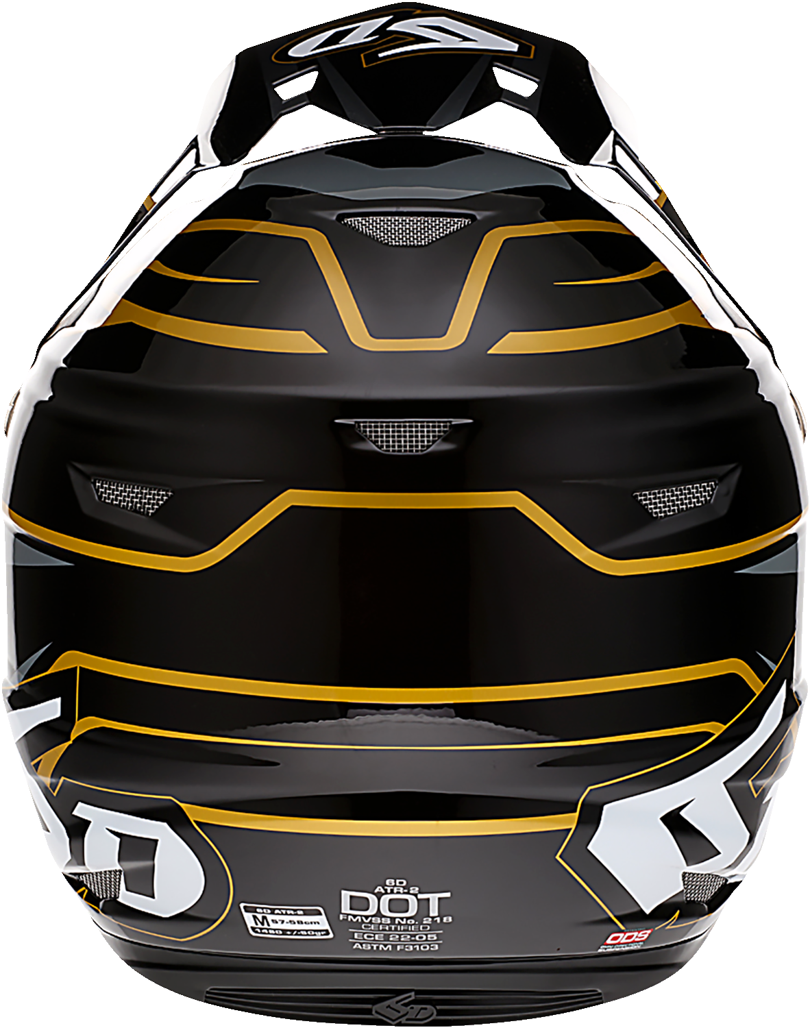 6D ATR-2 Helmet - Phase - Black/Gold - XS 12-2804