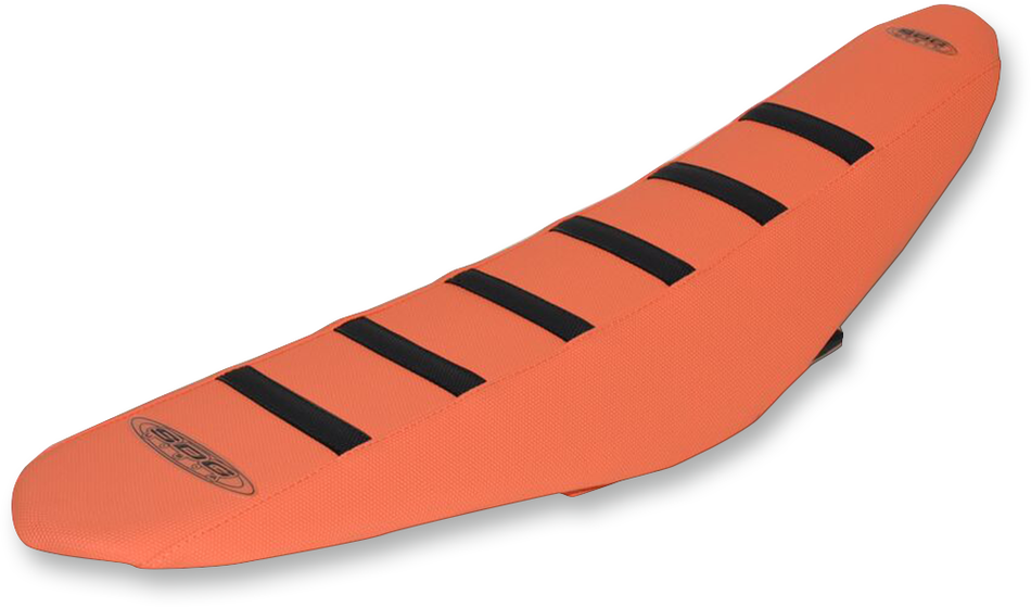 SDG 6-Ribbed Seat Cover - Black Ribs/Orange Top/Orange Sides 95935KOO