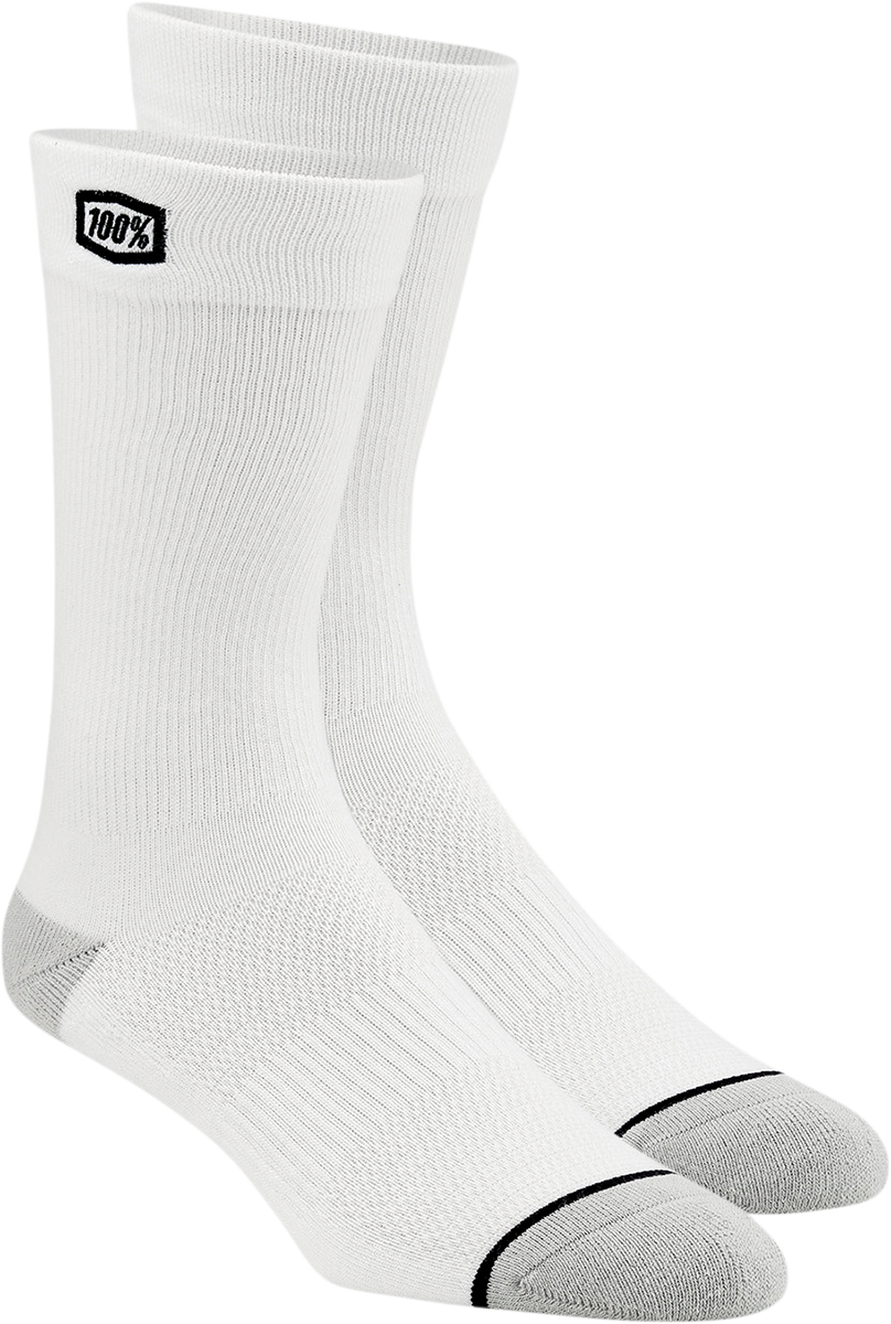 100% Solid Socks - White - Large/XL 20050-00009