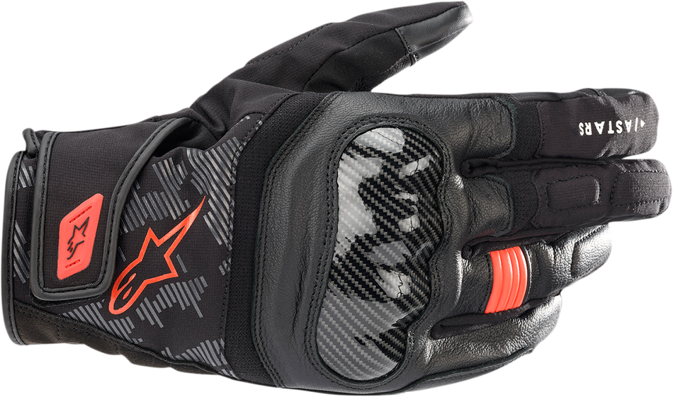 ALPINESTARS SMX Z Drystar® gloves - Black/Fluo Red - Small 3527421-1030-S