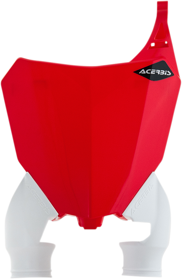 ACERBIS Raptor Number Plate - Red/White ACT RD/WT;4BK/WT 05201893 2630771005