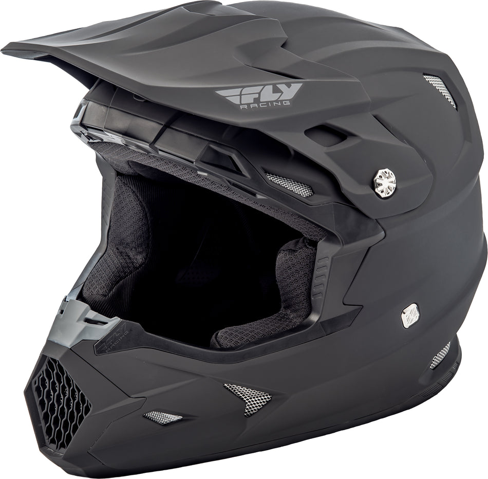 FLY RACING Toxin Solid Helmet Matte Black Lg 73-8544L