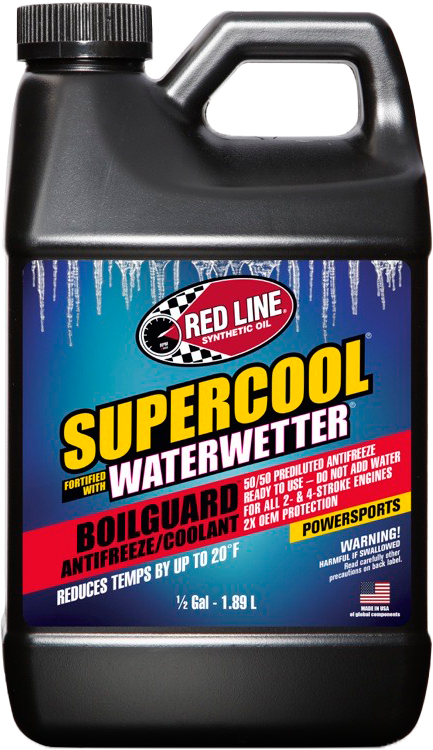 RED LINE Supercool Boilguard 64 Oz Powersports Antifreeze 81245